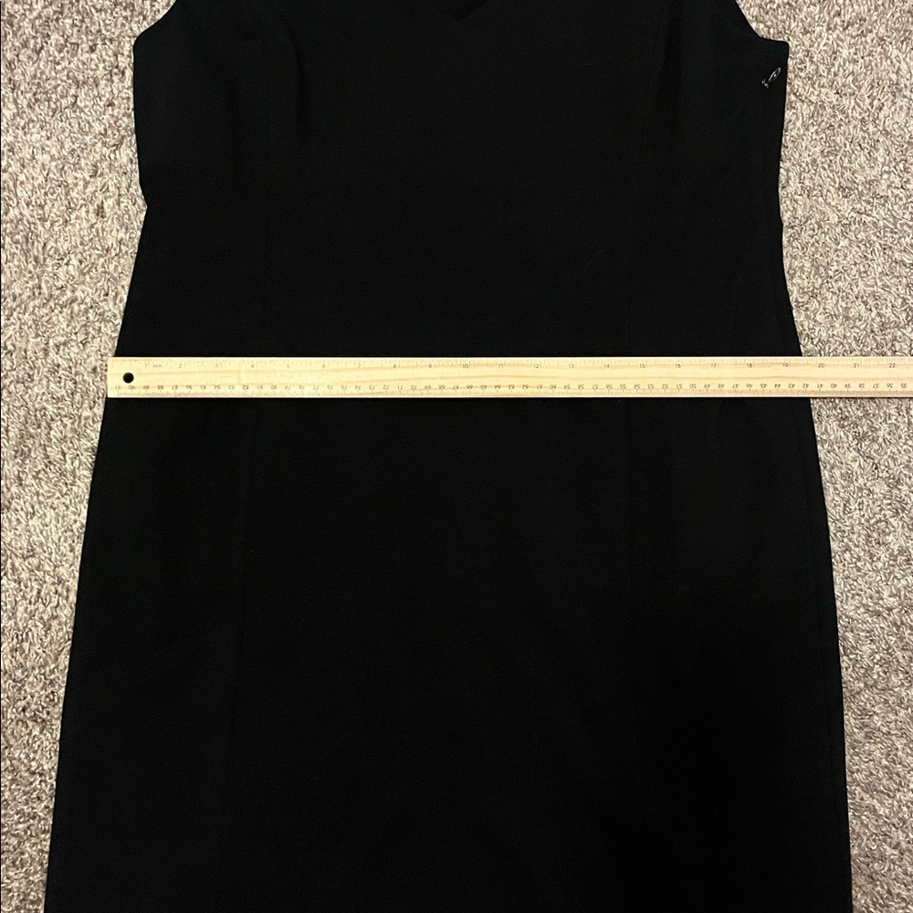 Eileen Fisher Black Sleeveless V-Neck Midi Dress size large - Picture 10 of 10